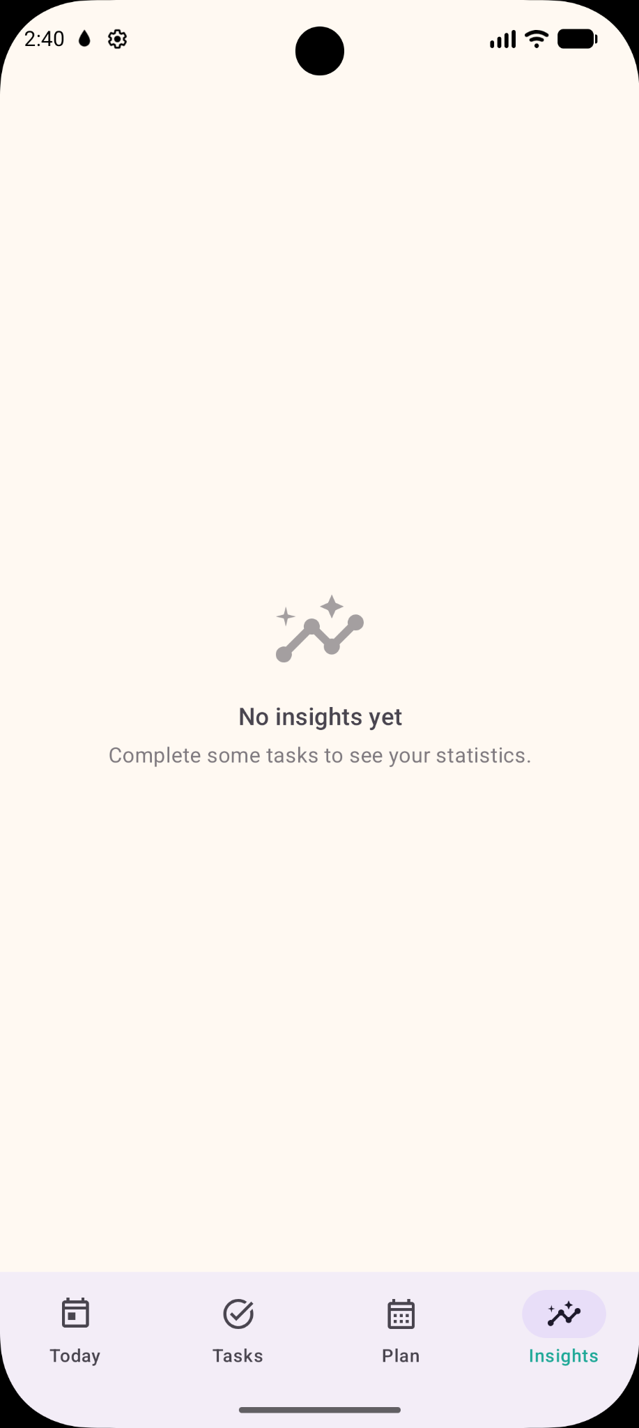 Insights screen